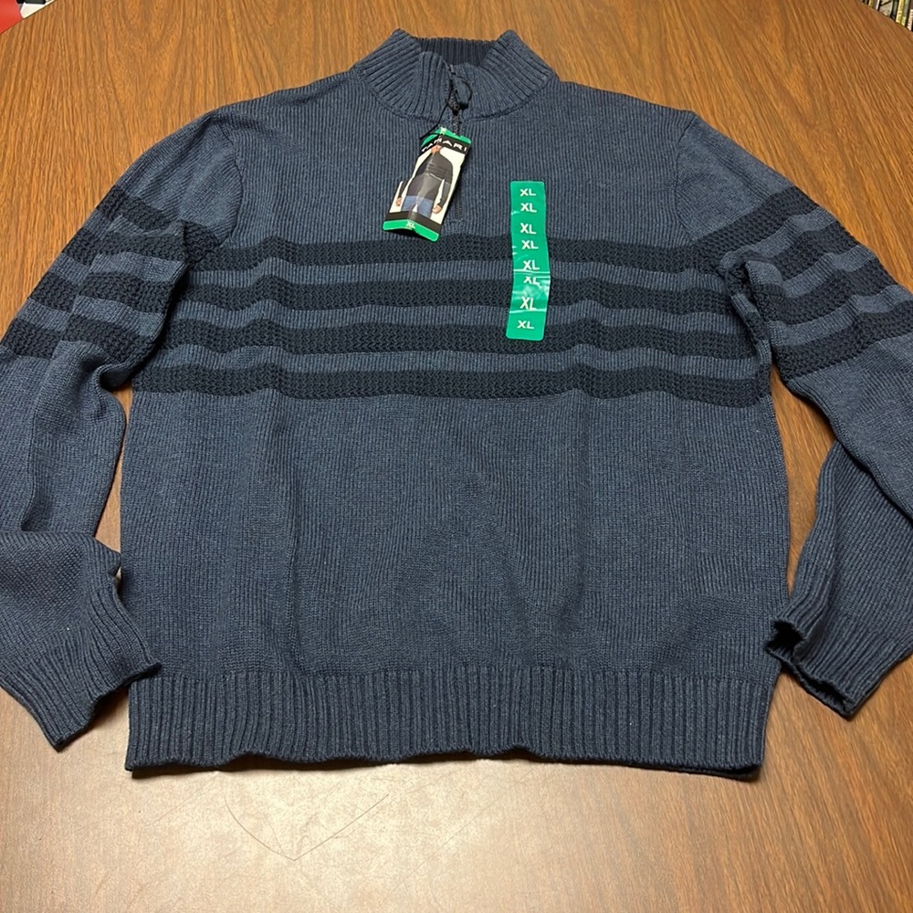 Tahari Indigo Heather sweater, size extra large,‎ NWT